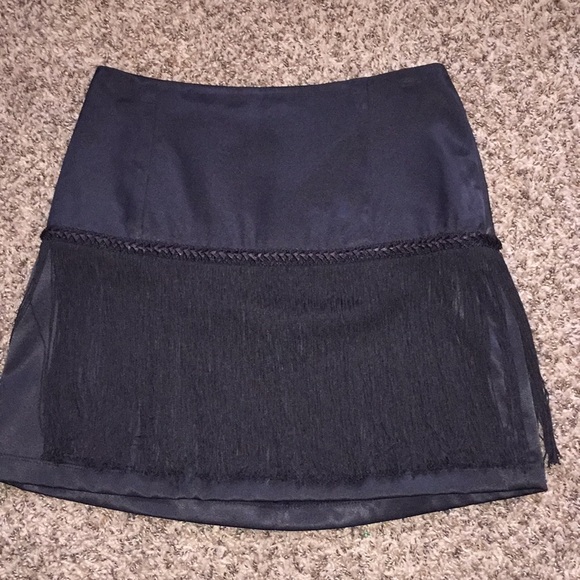 Cachè fringe black skirt - Picture 2 of 6